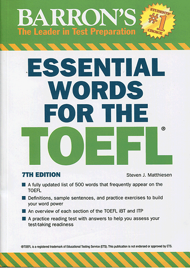 خرید کتاب اسنشیال وردز فور تافل ویرایش هفتم Essential Words for the TOEFL 7th
