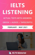 کتاب آیلتس لیسنینگ اکچوال تست IELTS Listening Actual Tests and Answers (Feb– May 2021)