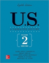کتاب یو اس نریتیو هیستوری ولوم 2 ساینس ویرایش هشتم US: A Narrative History, Volume 2: Since 1865, 8th Edition
