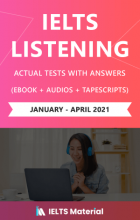 کتاب آیلتس لسینینگ ریسنت تست (IELTS Listening Recent Tests (Jan – April 2021