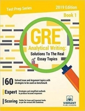 کتاب جی آر ای آنالیتیکال رایتینگ سولوشن ویرایش اول  GRE Analytical Writing : Solutions to the Real Essay Topics - Book 1 Edition