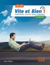 کتاب فرانسه ویت ات بین ویرایش جدید Vite et bien 1 - 2ème - A1-A2 + CD سیاه و سفید