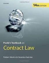 کتاب پولس تکست بوک آن کانترکت لاو Poole's Textbook on Contract Law, 14th Edition