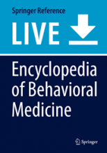 کتاب اینسایکلوپدیا آف بهیویورال مدیسین Encyclopedia of Behavioral Medicine
