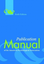 کتاب پاپلیکیشن مانوئل آف امریکن سایکولوجیکال اسوسیشن ویرایش ششم Publication Manual of the American Psychological Association 6th