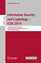 کتاب اینفورمیشن سکیوریتی اند کریپتولوژی Information Security and Cryptology – ICISC 2019