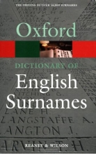 کتاب ای دیکشنری آف انگلیش سورنیمز A Dictionary of English Surnames