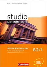 کتاب زبان آلمانی اشتودیو Studio d Die Mittelstufe B2.1 Kurs und Ubungsbuch