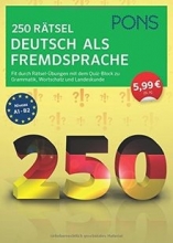 کتاب پونز 250 ریتسل PONS 250 Ratsel Deutsch als Fremdsprache: Fit durch Rätsel Übungen mit Quiz Block zu Grammatik Wortschatz u