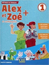 کتاب فرانسه کودکان الکس ات زوئه ویرایش جدید Alex et Zoe 1 Livre Cahier Cahier Lecture Rom