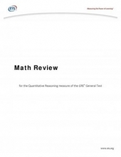 کتاب جی آر ای مث ریویو GRE Math Review