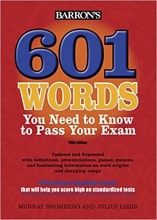 کتاب 601 وردز 601Words You Need to Know to Pass Your Exam 5th edition