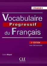 کتاب لغت فرانسوی وکبیولیر پروگرسیف دو vocabulaire progressif du francais niveau avance 2 edition + cd سیاه و سفید