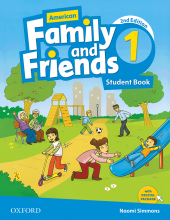 کتاب امریکن فمیلی اند فرندز ویرایش دوم American Family and Friends 2nd 1 S+W+CD رحلی