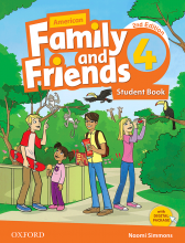 کتاب امریکن فمیلی اند فرندز ویرایش دوم American Family and Friends 2nd 4 S+W+CD رحلی