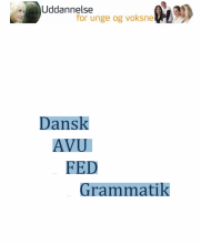 کتاب دستور زبان دانمارکی دنسک ای وی یو فید گرمتیک Dansk AVU FED Grammatik رنگی