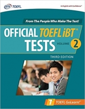 کتاب آفیشیال تافل آی بی تی Official TOEFL iBT Tests Volume 2 Third Edition