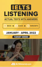 کتاب اکچوال لیسنینگ IELTS Listening Recent Actual Tests (January April 2022)