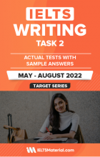 کتاب ایلتس رایتینگ اکچوال تست می - اگست IELTS Writing Task 2 Actual Tests with Sample Answers (May – August 2022)
