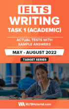 کتاب آیلتس آکادمیک رایتینگ اکچوال (IELTS Academic Writing Actual Tests Task 1 ( May to August 2022