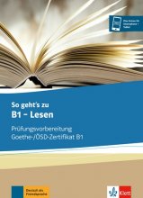کتاب آلمانی لزن آزمون گوته So geht’s zu B1 Lesen Prüfungsvorbereitung Goethe ÖSD Zertifikat B1 آبی نوشتاری
