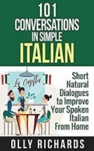 کتاب ایتالیایی 101 کانورسیشنز این سیمپل ایتالین 101Conversations in Simple Italian: Short Natural Dialogues to Boost Your Confi
