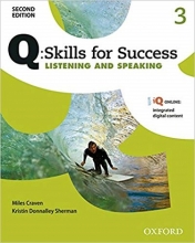 کتاب کیو اسکیلز فور ساکسس Q Skills for Success 2nd 3 Listening and Speaking سیاه و سفید