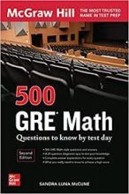 کتاب آزمون جی آر ای 500GRE Math Questions to Know by Test Day 2nd Edition
