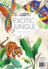 کتاب مجله انگلیسی کالرینگ بوک Colouring Book - Exotic Jungle, 2022
