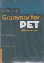 كتاب گرمر فور پت ویت انسور grammar for pet, with answers