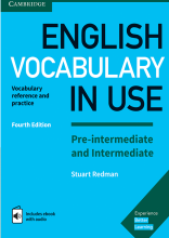 کتاب اینگلیش وکبیولری این یوز English Vocabulary in Use Pre-Intermediate & Intermediate 4th وزیری