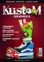 کتاب مجله انگلیسی پرینستریپینگ اند کاستوم گرافیکس Pinstriping & Kustom Graphics - Issue 90, February/March 2022