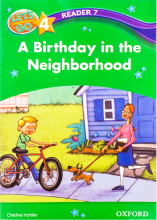 کتاب داستان لتس گو Lets Go 4 Readers A Birthday in the Neighborhood