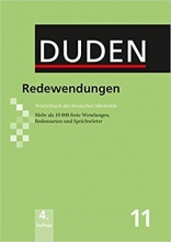 کتاب دودن باندن Duden Banden 11 Redewendungen Worterbuch der deutschen Idiomatik سیاه و سفید