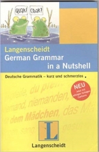 کتاب Langenscheidt German Grammar in a Nutshell Deutsche Grammatik kurz und schmerzlos سیاه و سفید