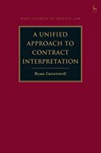 کتاب A Unified Approach to Contract Interpretation (Hart Studies in Private Law), 1st Edition