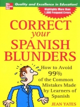 کتاب اسپانیایی کارکت یور اسپنیش بلاندرز correct your spanish blunders سیاه و سفید