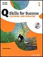 کتاب کیو اسکیلز Q Skills for Success 1 Listening and Speaking 2nd+CD سیاه و سفید