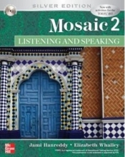 کتاب موزاییک دو سیلور ادیشن Mosaic 2 Listening Speaking 2 Silver Edition سیاه و سفید