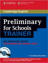 کتاب زبان پریلیمینری فور اسکولز ترینر Cambridge English Preliminary for Schools Trainer