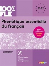 کتاب Phonetique essentielle du français niv. B1/B2 + CD 100% FLE سیاه وسفید