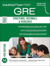 کتاب زبان جی آر ایی فرکشنز Manhattan Prep GRE Fractions, Decimals, & Percents Strategy Guide
