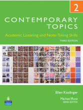 کتاب کانتمپوراری تاپیک Contemporary Topics 2 3th academic listening and note taking skills