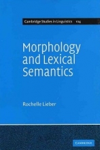 کتاب مورفولوژی اند لکشال سمانتیکس Morphology and Lexical Semantics