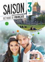 کتاب فرانسوی سزون Saison niveau 3 B1 - livre de l'eleve + cahier + dvd