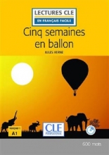 کتاب Cinq semaines en ballon - Niveau 1/A1  - 2eme edition
