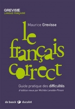 کتاب Le francais correct - Guide pratique des difficultes - Grevisse