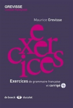 کتاب Exercices de grammaire francaise et corrigé - grevisse رنگی
