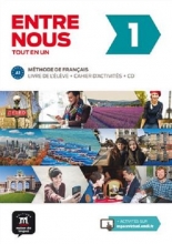 کتاب فرانسه آدخ نو Entre nous 1 A1 : Livre de l'élève + cahier d'activités 2CD audio
