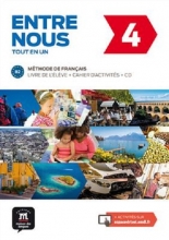 کتاب فرانسه آدخ نو Entre nous 4 B2 - Livre de l'élève + Cahier d'activités
